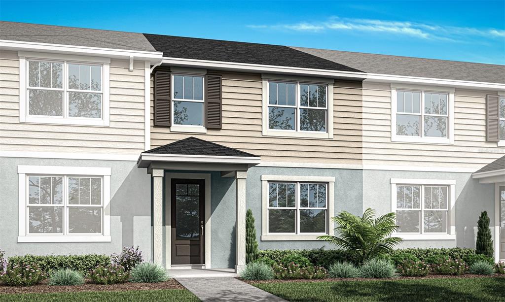Gardenia Reserve - Aurora Floorplan - Coastal Elevation - Architect's Rendering