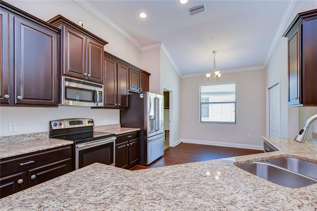 Beautifully appointed kitchen designed for both cooking and entertaining