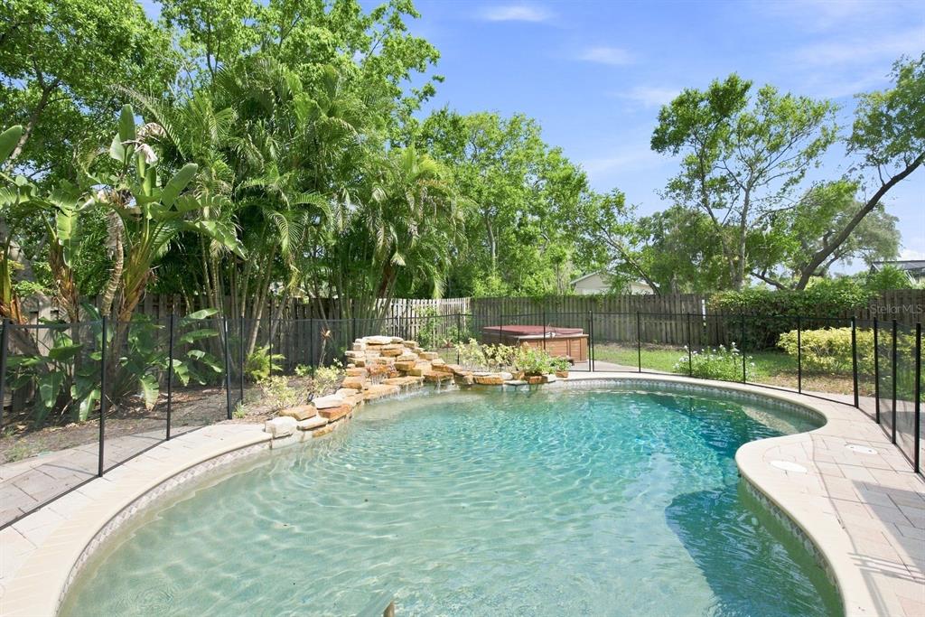 Pool w/ Custom Waterfall