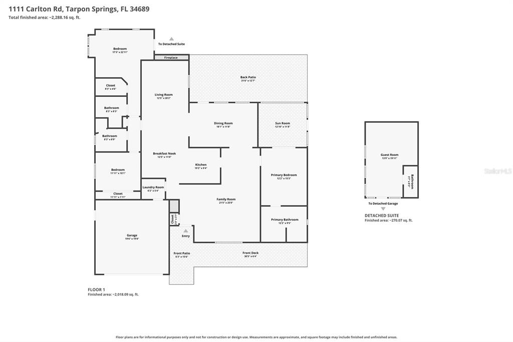 Floorplan w/ pool house