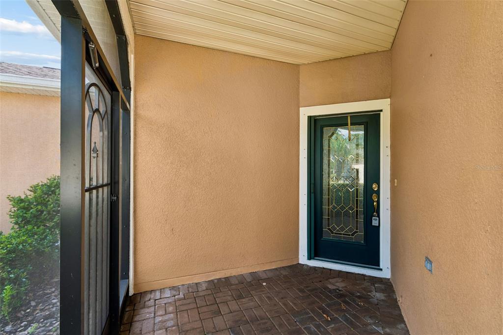 Screened front porch