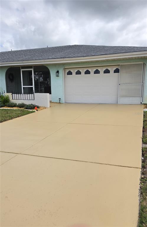 Newly Painted Driveway