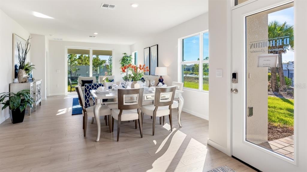 Inside of the dining room.