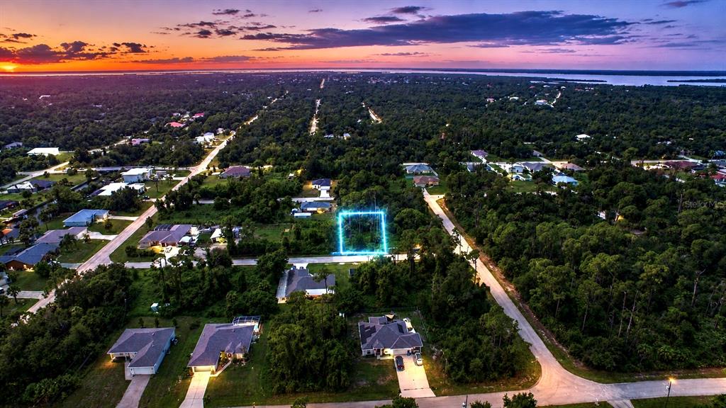 Sunset in Southwest Florida.  To the right is the entry of the Myakka River.