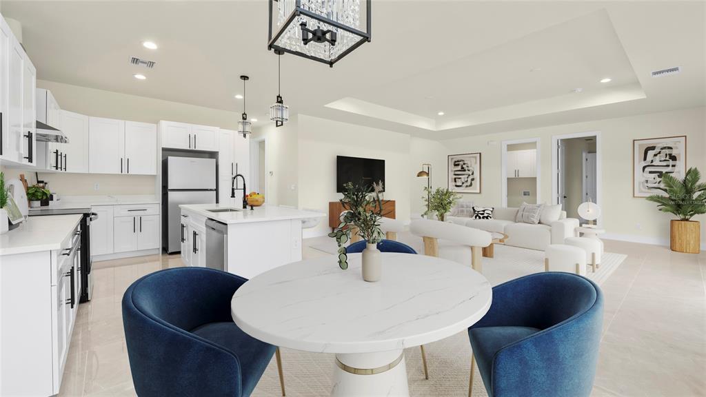 Dinette Virtually staged