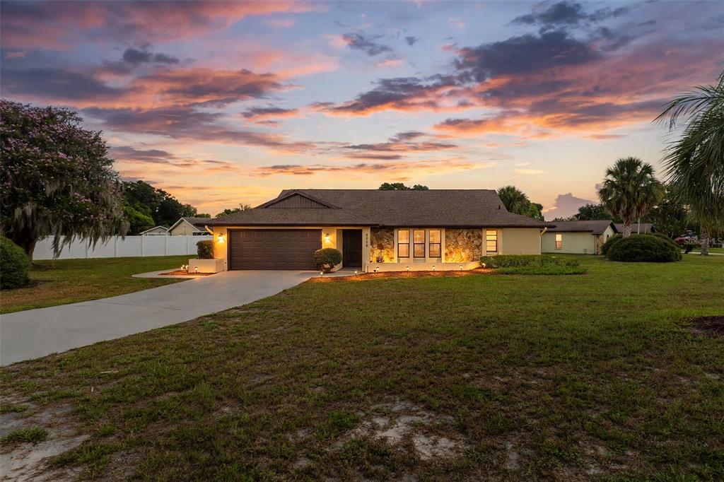 Twilight View of the Home