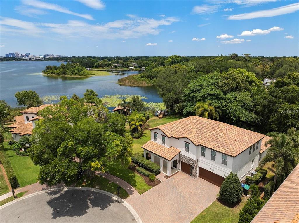 Drone Photo shot with view of Lake Holden