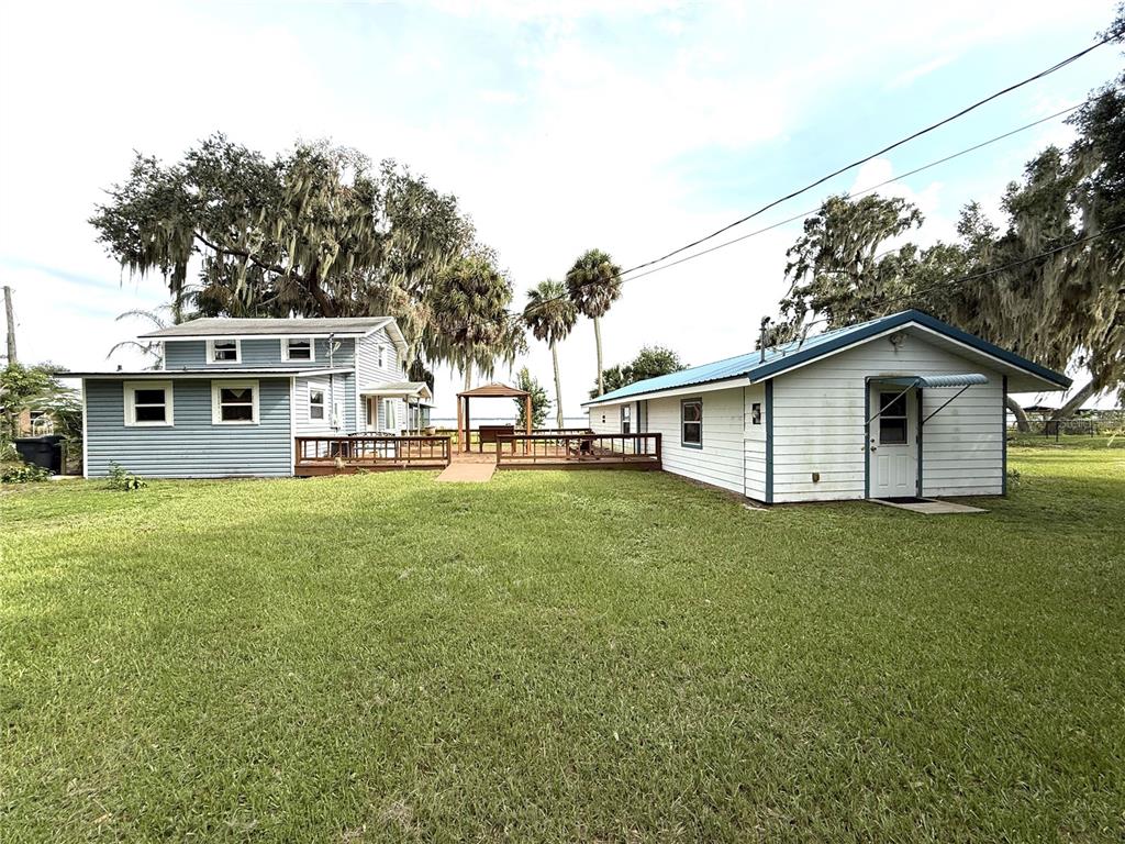 VIEW OF BOTH HOMES & DECK