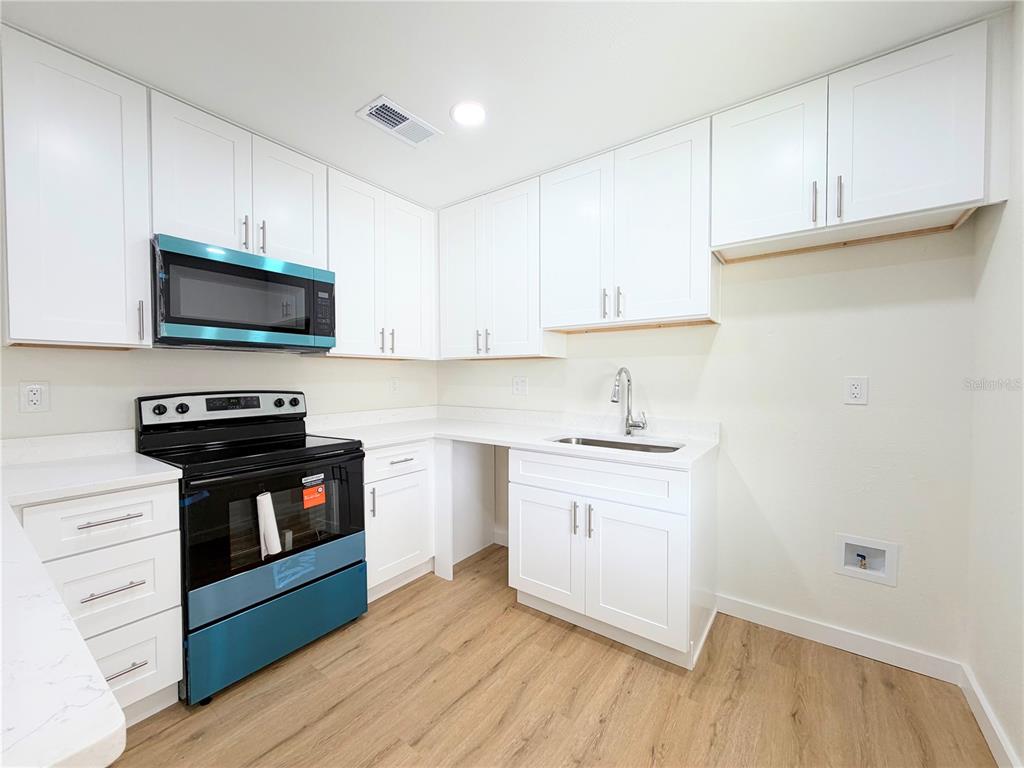 Refrigerator being installed