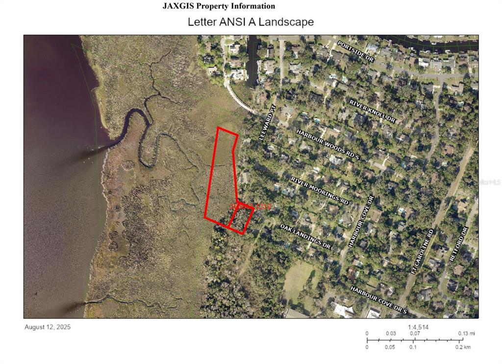 Aerial map of boundaries