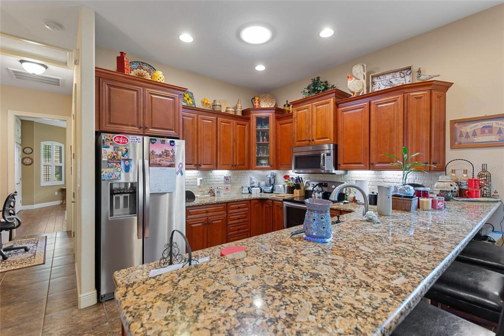 Kitchen at the entry door off of the RV Port