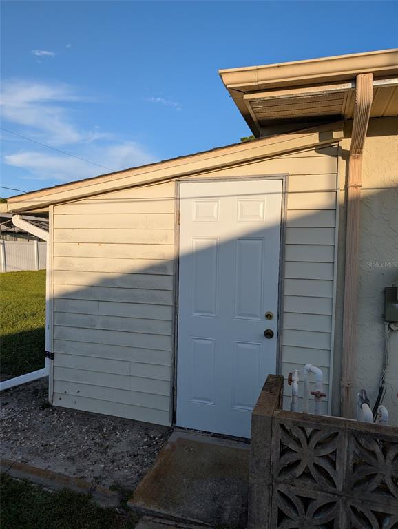 Attached Utility Room