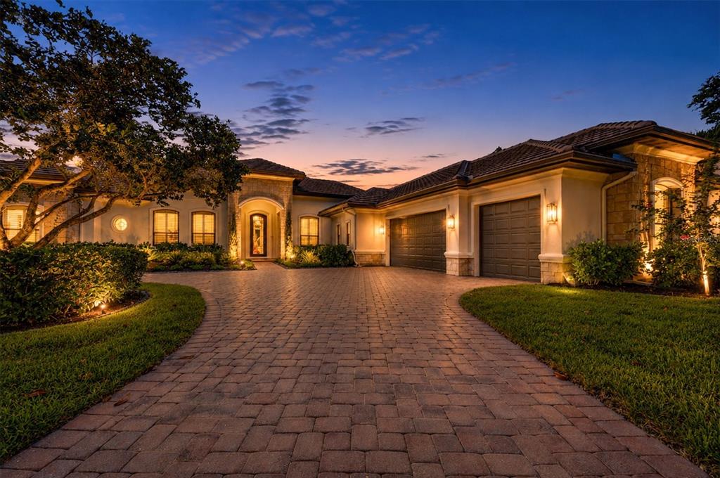 Front View at Twilight