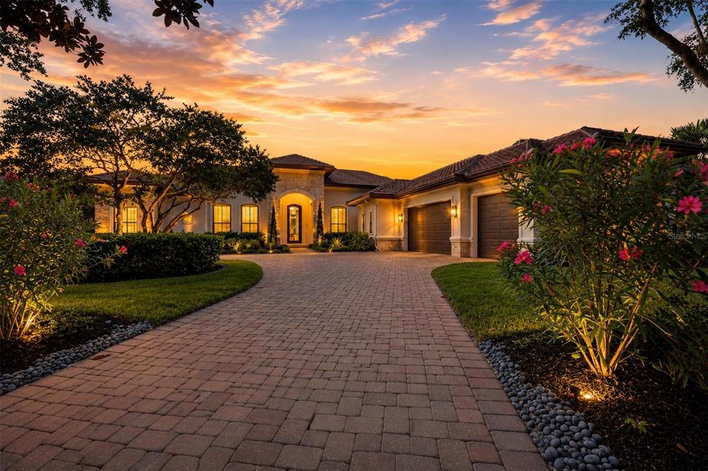 Front View at Twilight