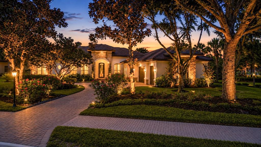 Front View at Twilight