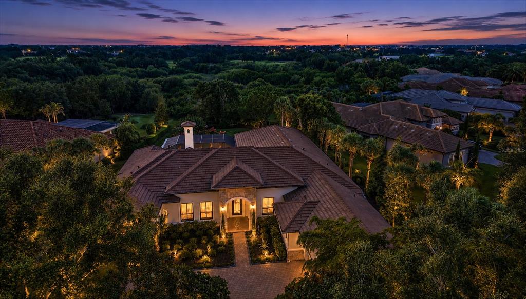Aerial View at Twilight
