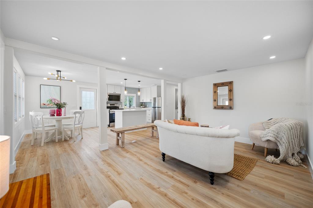 Lots of Natural light all around.