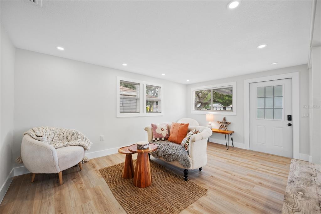 Gorgeous Living area right of the kitchen