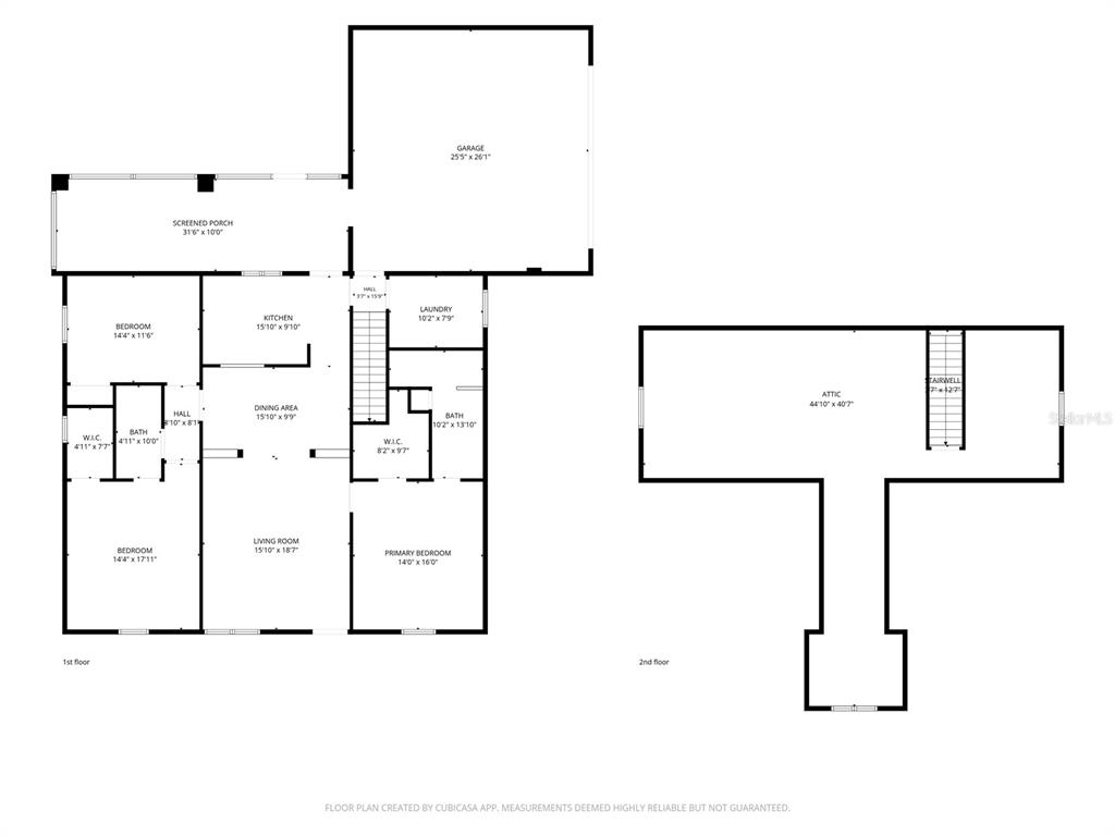 Floor plans both levels.