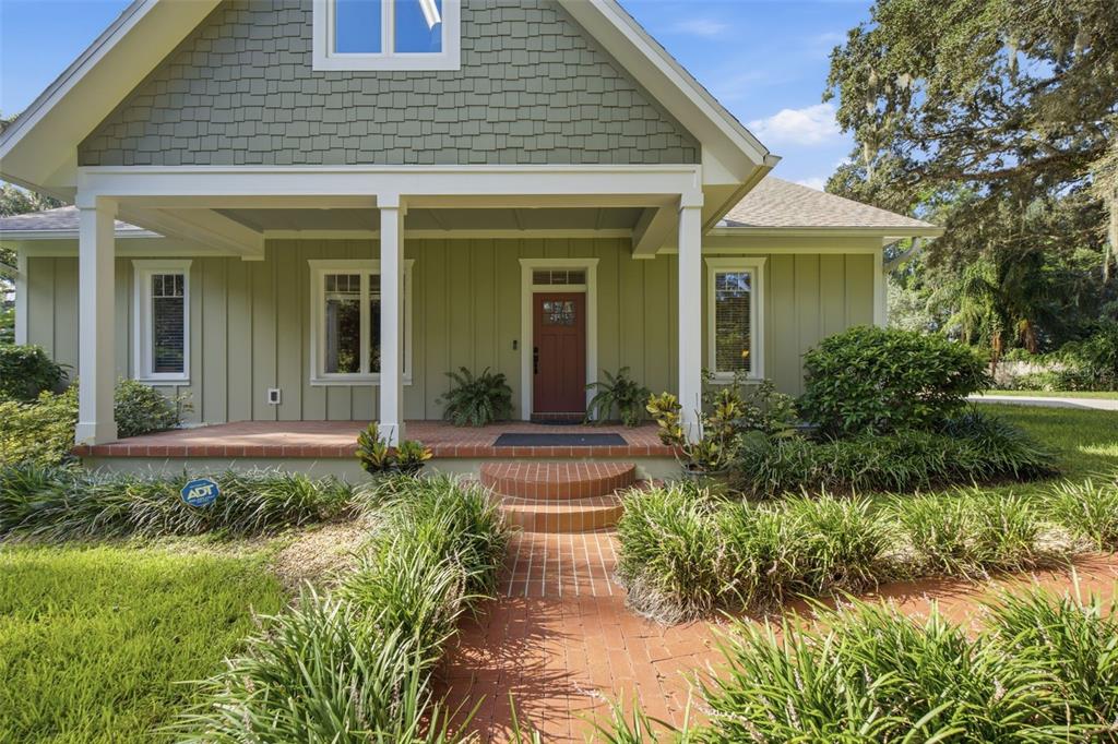 Lovely front walk and porch.