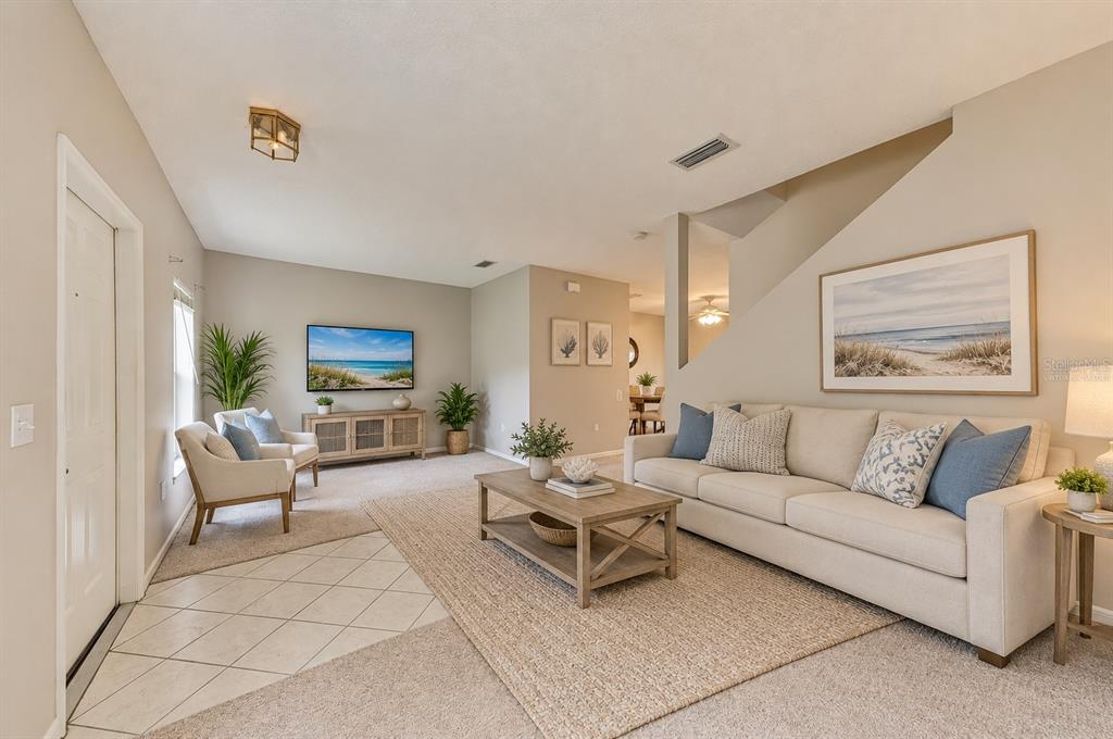 Virtually staged to show you the wonderful potential of this living space!