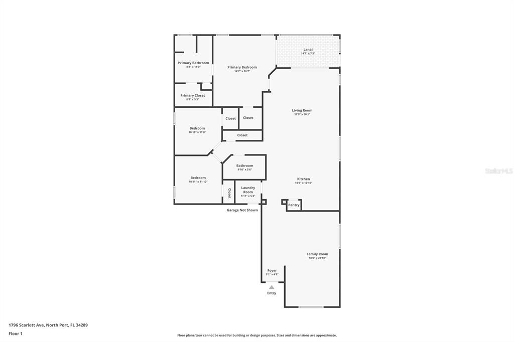 Property for sale at 1796 SCARLETT AVENUE, NORTH PORT, FL, 34289