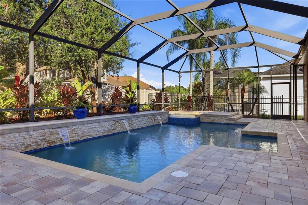 Private pool and spa, screened for year-round comfort.