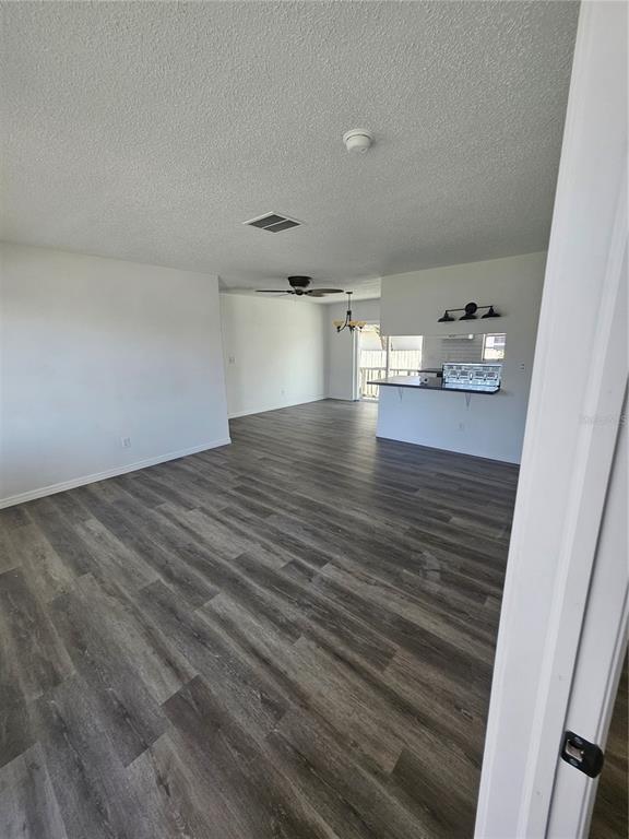 Just inside the front door