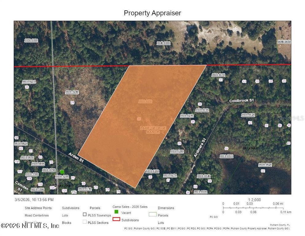 Property for sale at 148 ARDEN STREET, GEORGETOWN, FL, 32139