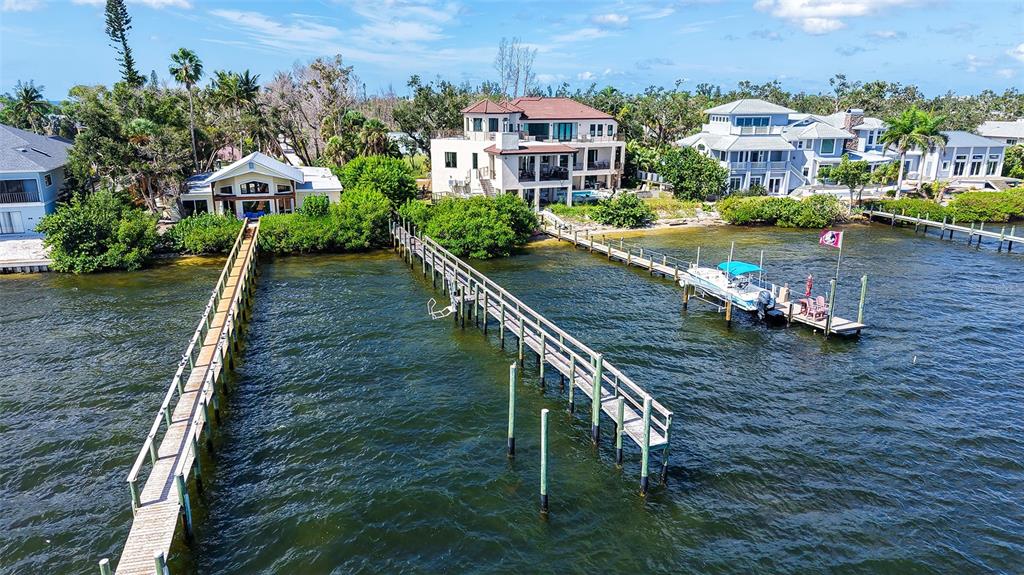 Boat dock in the middle