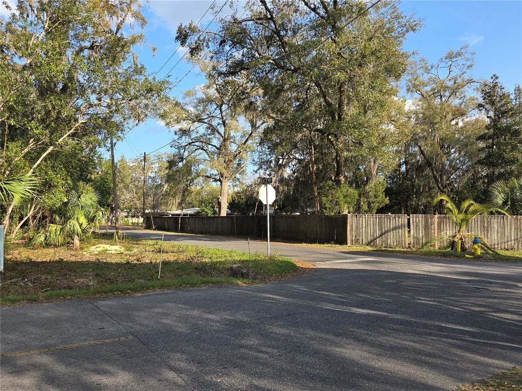 Corner of parcel, facing southeast