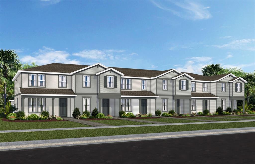 Our new construction Foxtail interior unit townhome features 3 bedrooms, 2 full bathrooms, a powder room, an open concept kitchen, café and gathering room, a private courtyard, a 2-car rear-facing garage and our Move-In Ready package with includes a refrigerator, washer, dryer, and 2” faux wood blinds. The first floor is ideal for entertaining, featuring a spacious gathering room, café and kitchen, with a large center island, storage pantry, Elkins White cabinets, a decorative tile backsplash, Blanco Maple quartz countertops and Whirlpoool stainless-steel kitchen appliances – including a refrigerator. A powder room and laundry on the first floor add to the thoughtful convenience. Enjoy entertaining loved ones from your private, fenced rear courtyard. After a long day, retreat upstairs to your private oasis. The Owner's Suite features a spacious walk-in closet and en suite bathroom with a double sink Blanco Maple quartz-topped vanity, private water closet and a walk-in shower. Two additional bedrooms, the seco