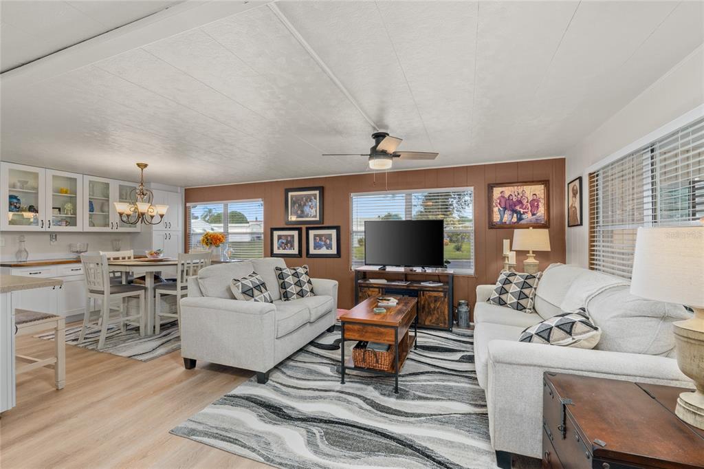 BRIGHT, OPEN LIVING SPACE WITH LUXURY VINYL FLOORING & FRESH INTERIOR PAINT