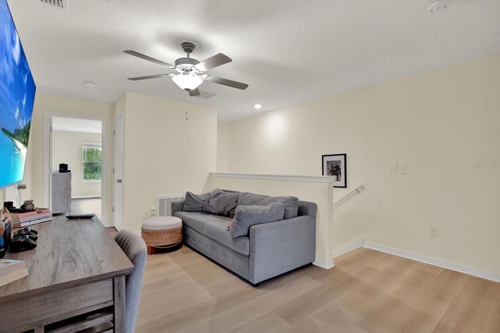 Upstairs loft area - Luxury Vinyl plank flooring
