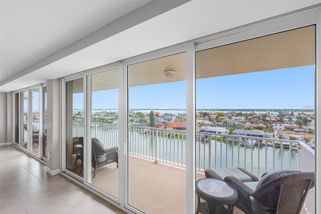 34 Feet of Impact Glass Sliding Doors