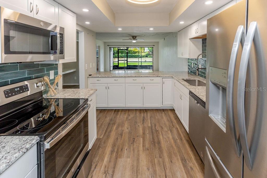 kitchen into living area