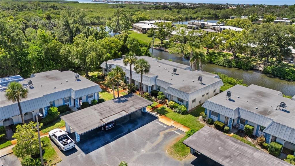 Quiet location with covered parking space