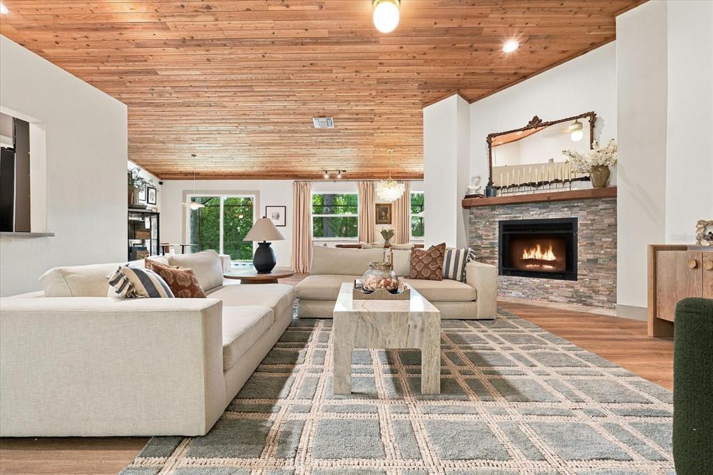 Living Room with Fireplace