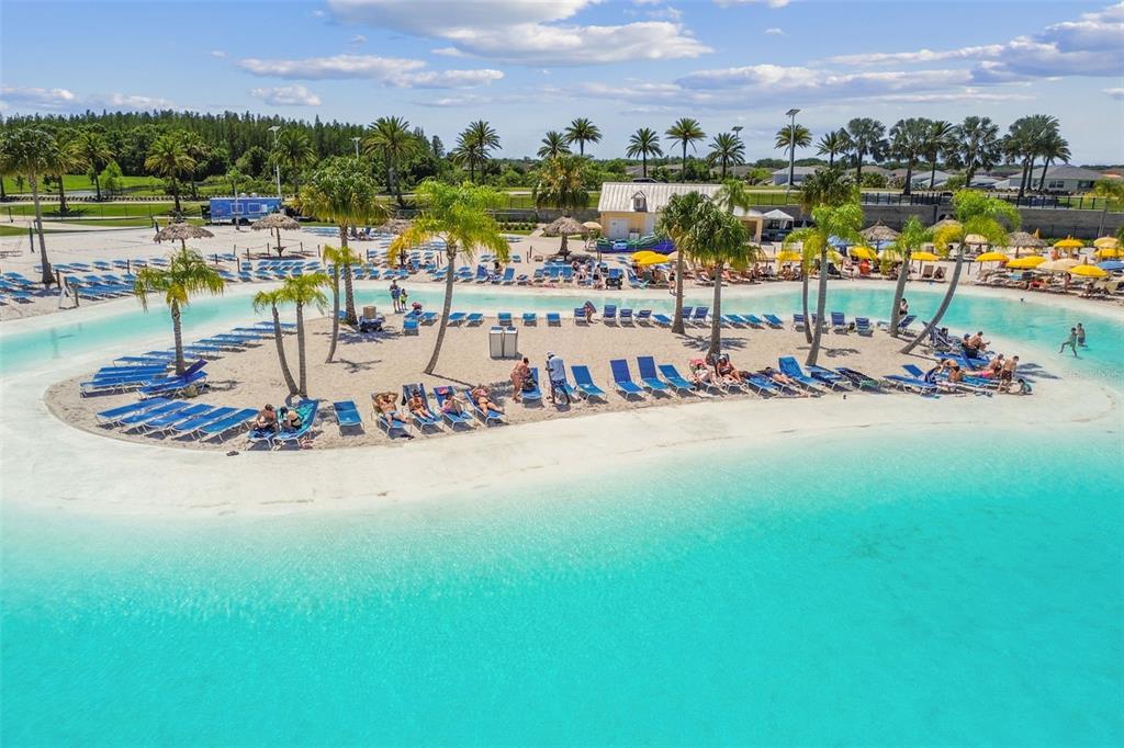 Sun, sand, and 7.5 acres of crystal-clear lagoon