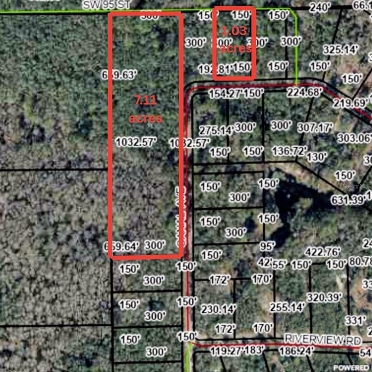 Both parcels outlined in red