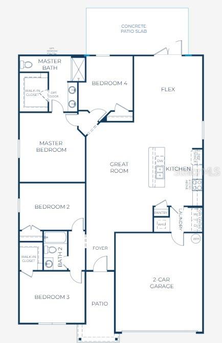 Floor Plan - Model home - actual features may vary.