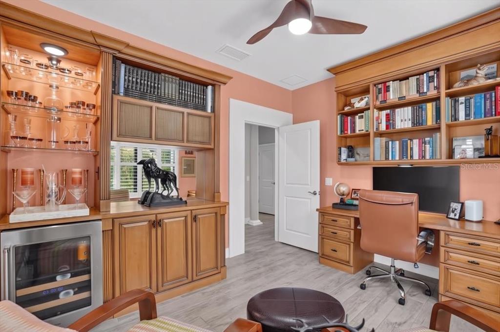 Office/Den with Custom Built-Ins