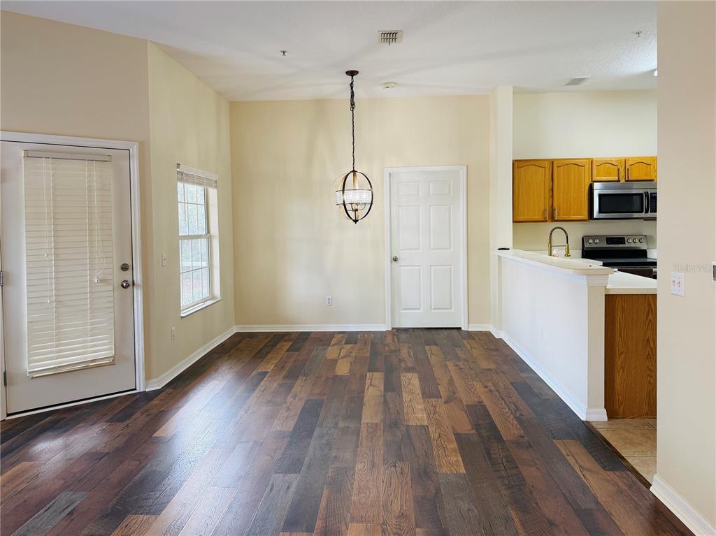 Large living and dining area