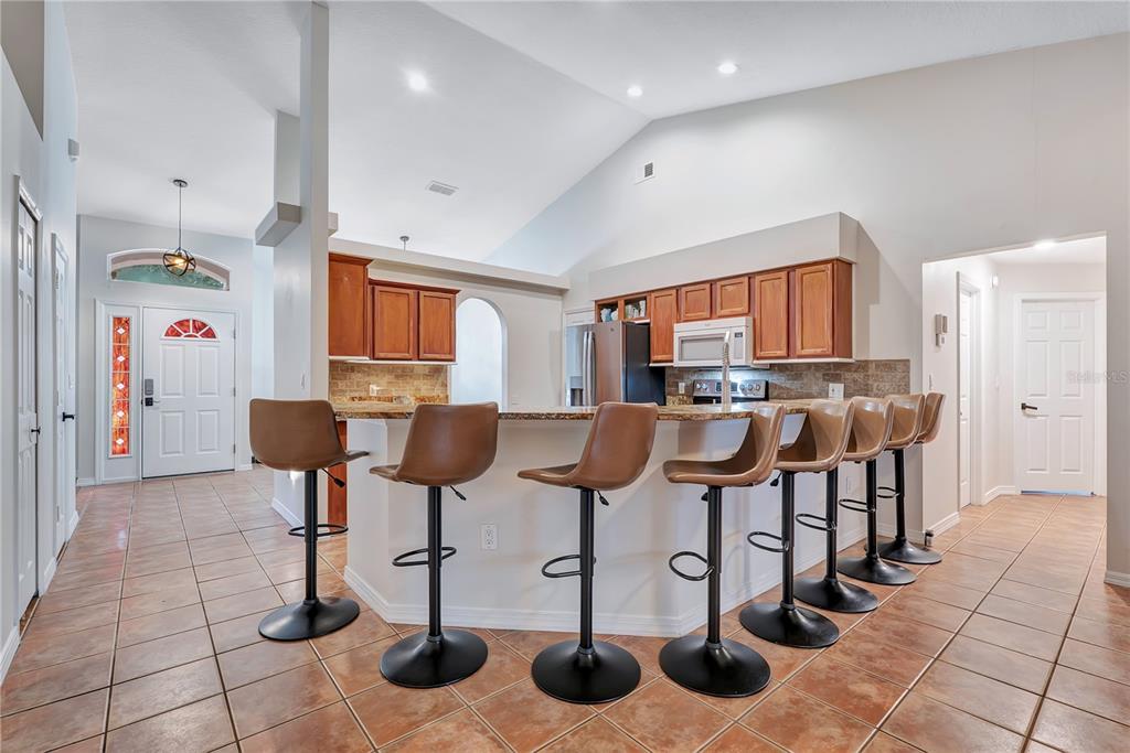 Bar Seating for up to 8 people