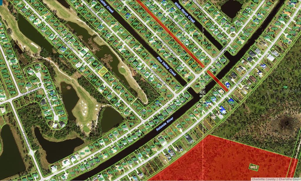 Scrub jay zone habitat in red