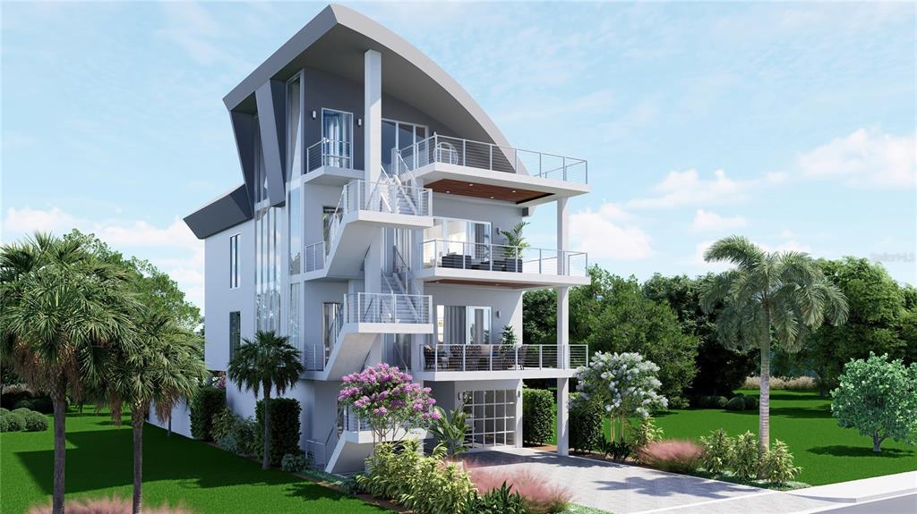 Coastal Oceanfront Luxury- Virtual Architectural rendering