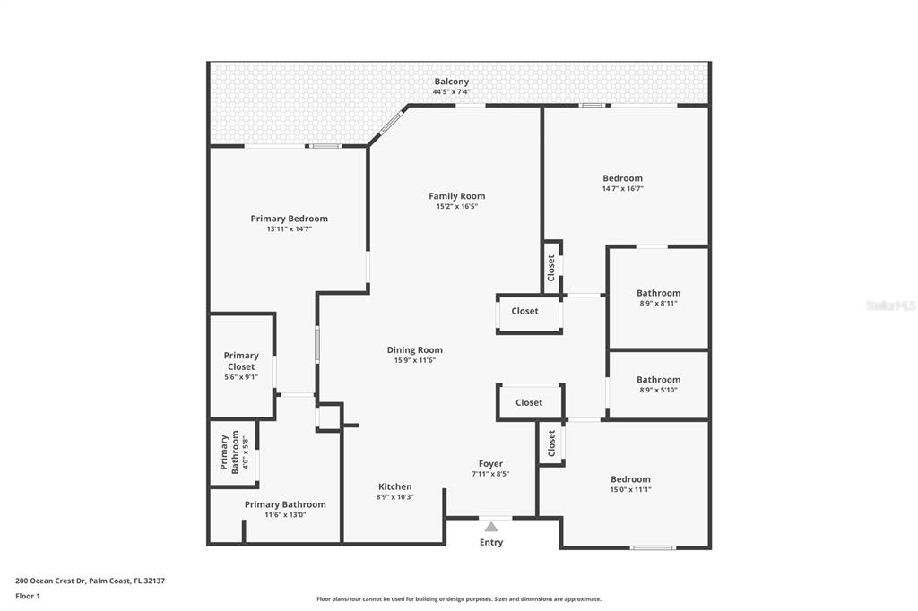 Property for sale at 200 OCEAN CREST DRIVE UNIT 906, PALM COAST, FL, 32137