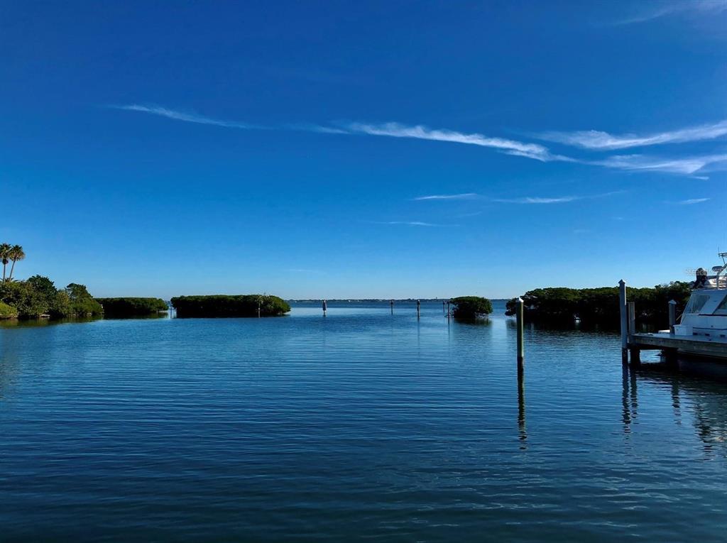The Marina entry channel, just behind slip R-13 for easy access and docking.