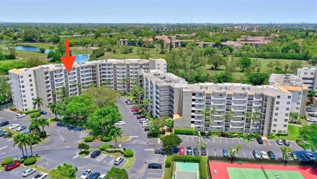 outside of the building, areal view