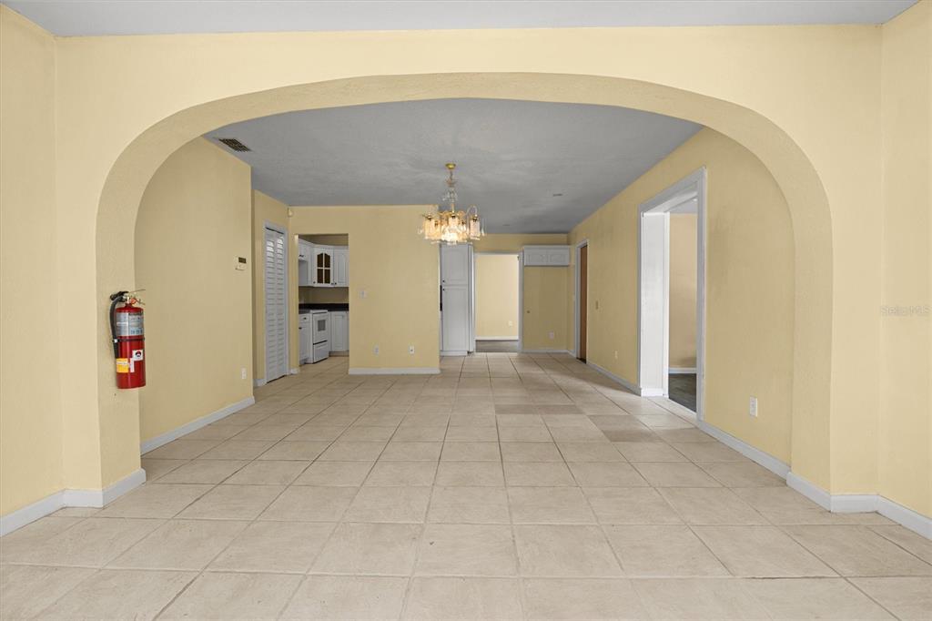 Very spacious.  You could make the bonus room the dining room as is pictured and make this one big great room